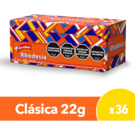 Rhodesia Galletita Chocolate & Limon Terrabusi Caja X 36 Un