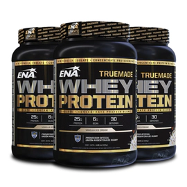 Whey Protein True Made Ena 3 X 2 Lb Aislada + Concentrada Sabor Vainilla