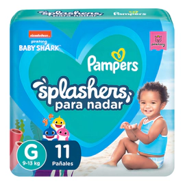 Pañales Pampers Splashers Para Nadar Talle G 11 Unidades Grande (g) Sin Género