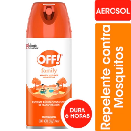 Repelente Para Mosquitos Off Family Aerosol 170 Ml