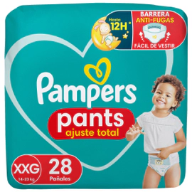 Pañales Pampers Pants Ajuste Total Talle Xxg 28 Unidades