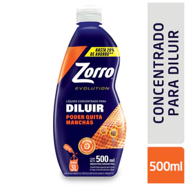Jabón Líquido Zorro Diluible Evolution 500 Ml