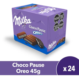 Chocolate Milka Oreo Chocopause 45g X 24 Un