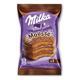 Alfajor Milka Triple Mousse Chocolate De Leche X 55 Gr