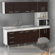 Mueble Columna De Cocina 4 Puertas Despensero Organizador Color Blanco/wengue