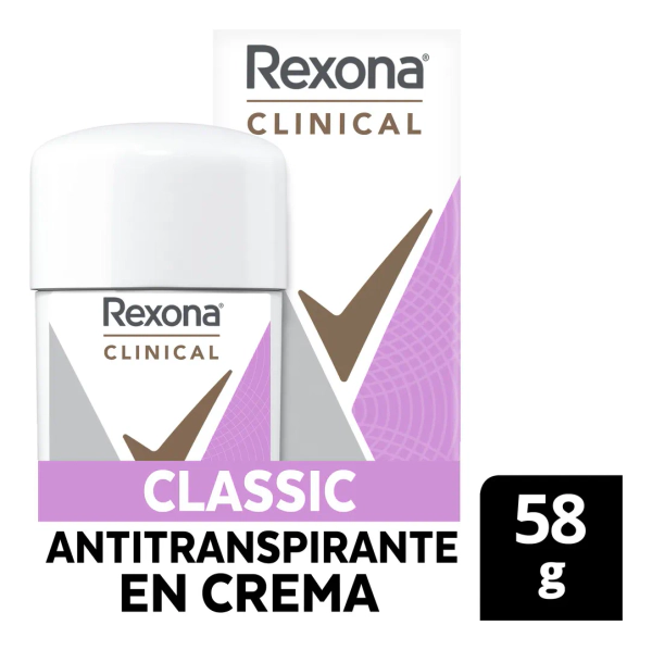 Antitranspirante Rexona Clinical Classic Crema 58gr