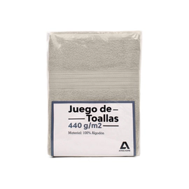Set De Toallas Atma Home Beige 100% Algodón 440 Grs