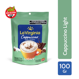 Café Instantáneo La Virginia Cappuccino Light Doypack 100 Gr
