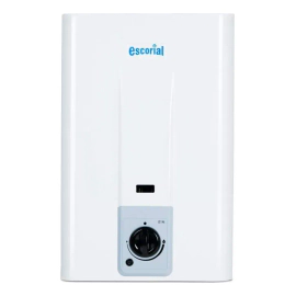 Calefon Escorial 14 Lts Sin Piloto Gas Envasado Blanco Glp