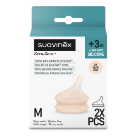 Suavinex Tetinas Recambio Mamaderas Zero Zero Talle M X2 Un