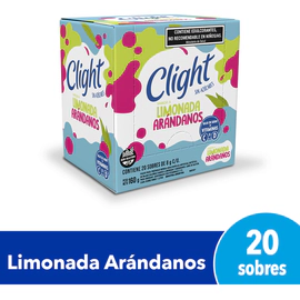 Jugo Clight Limonada Arandanos 8g Caja X 20 Sobres