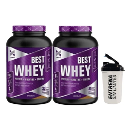 Whey Xtrenght Best Protein 2 Lb X 2 Unidades + Vaso Sabor Chocolate