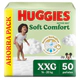 Pañales Huggies Soft Comfort Pack Ahorro M G XG XXG XXXG