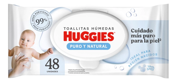 Toallas Húmedas Huggies Puro Y Natural X48