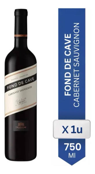 Vino Tinto Fond De Cave Cabernet Sauvignon Botella 750 ml