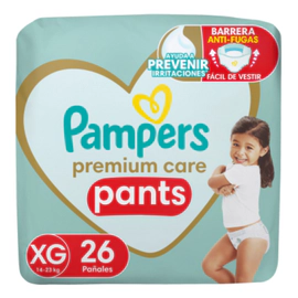 Pañales Pampers Pants Ajuste Total Talle Xg 26 Un Extra Grande (xg) Sin Género