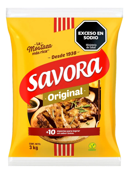Mostaza Bolsa Savora Original 3 Kg