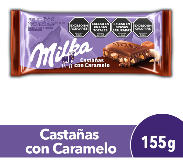 Chocolate Milka Con Castañas 155g