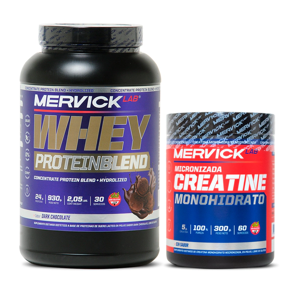 COMBO MASA MUSCULAR: WHEY BLEND CHOCOLATE + CREATINA 300gr