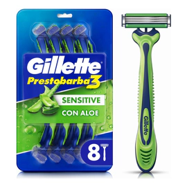 Maquina De Afeitar Gillette Prestobarba3 Sensitive 8 Un