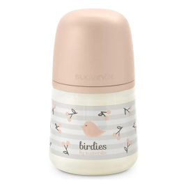 Suavinex Biberón Premium 150ml Birdies Color Rosa