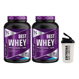 Whey Xtrenght Best Protein 2 Lb X 2 Unidades + Vaso Sabor Vainilla