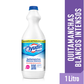 Quitamanchas Líquido Ayudín Blancos Intensos Floral Botella 1 Lt