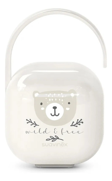 Suavinex Portachupetes Con Asa Flexible Wild Beige