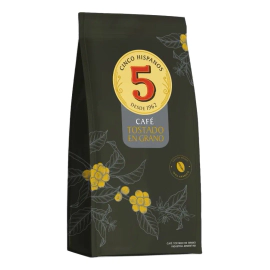 Café En Grano Tostado 5 Hispanos 1kg Expresso