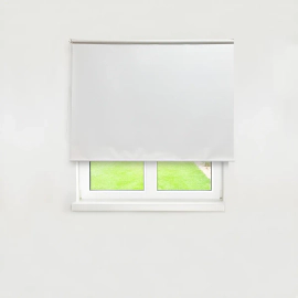 Cortina Roller 100% Blackout Atma Home Polyester 120cm Blanco