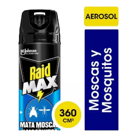 Raid Max Mata Moscas Y Mosquitos X 360 Ml