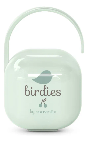 Suavinex Portachupetes con Asa Flexible Birdies Verde