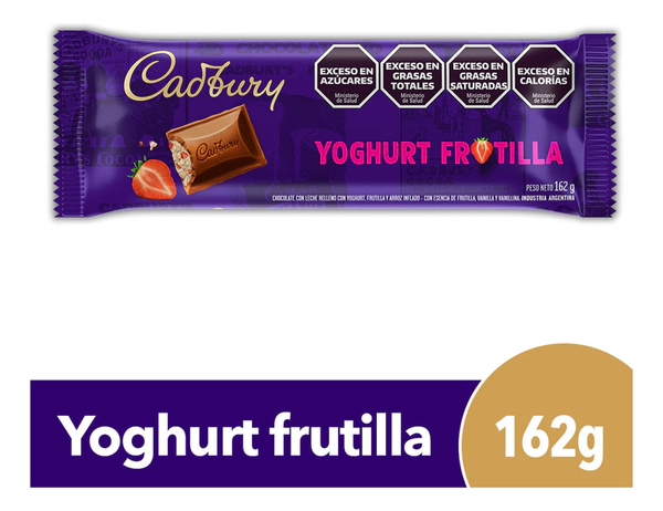 Chocolate Cadbury Relleno Yoghurt Frutilla 162 G.