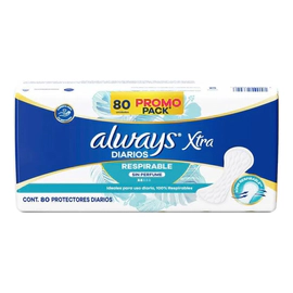 Protectores Diarios Always Diarios Respirable X80un