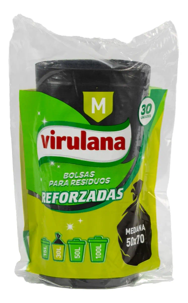 Bolsas Para Residuos Virulana Rollo M x30 Basura