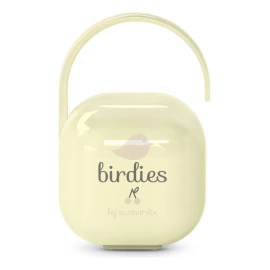 Suavinex Portachupetes con Asa Flexible Birdies Amarillo