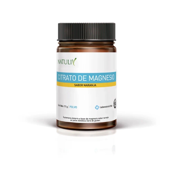 Natuliv Citrato De Magnesio Polvo Sabor Naranja X111gr