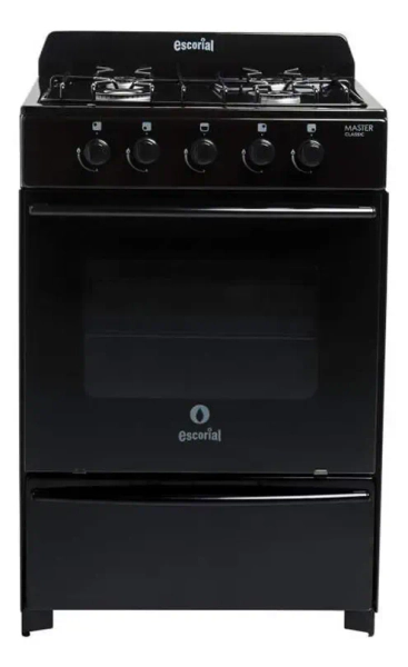 Cocina Escorial Master Classic Gas Envasado Color Negro