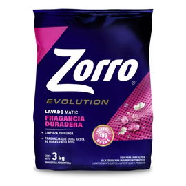 Zorro Evolution Polvo Fragancia Duradera 3kg