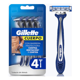 Máquina De Afeitar Gillette Base Desechables 4 Un