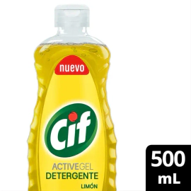 Detergente Cif Active Gel Concentrado De Limón Cocina 500ml