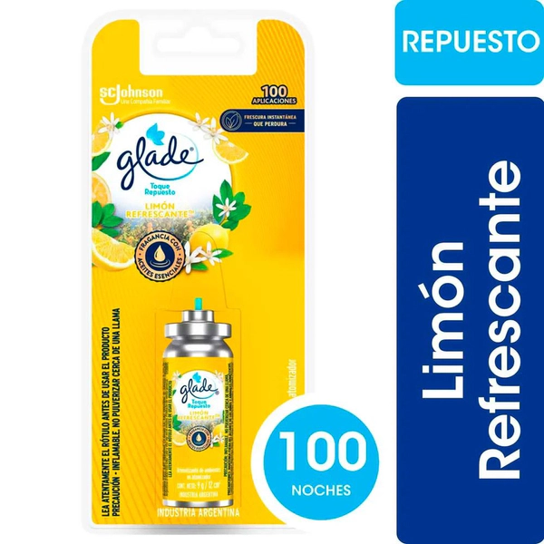 Aromatizante Glade Limón Toque Desodorante 9gr