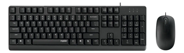 Kit Teclado Y Mouse Rapoo X130Pro Alámbrico USB 1000dpi