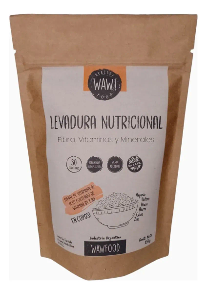 Levadura Nutricional En Copos 150g Wawfood Sin Gluten Vegano