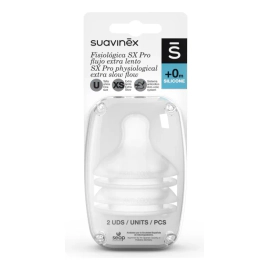 Suavinex Tetinas Fisiológicas Mamadera X2pcs Flujo Denso