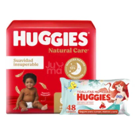 Pañales Natural Care G X60 + Toallas Húmedas 4 En 1 X48 Grande (g) Sin Género