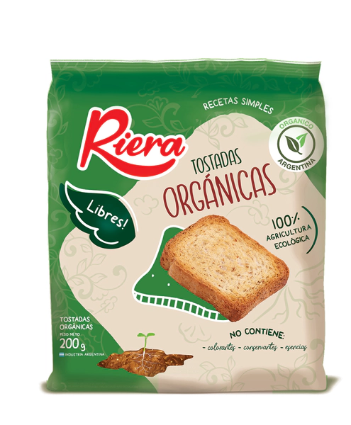 Tostadas Orgánicas Riera 200 Gr