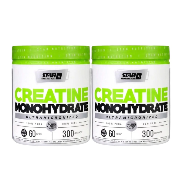 Combo Creatina Star Nutrition 300 Gr X 2 Unidades Monohidratada