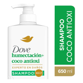 Shampoo Dove Humectación + Coco Antioxi 650 Ml