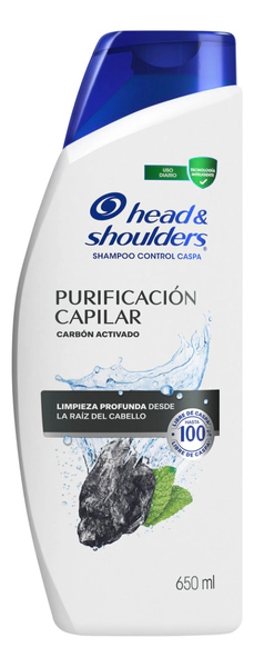 Shampoo Purificación H&s Capilar Carbón Activado 650 Ml
